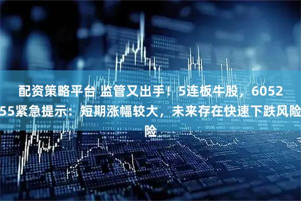配资策略平台 监管又出手！5连板牛股，605255紧急提示：短期涨幅较大，未来存在快速下跌风险